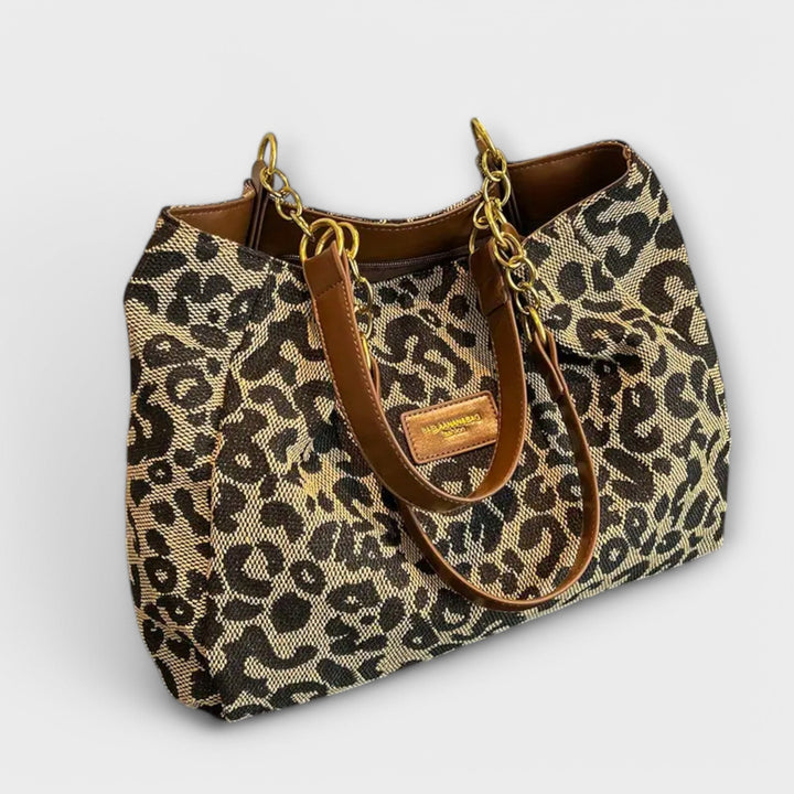Clara | Leopard Canvas Tote