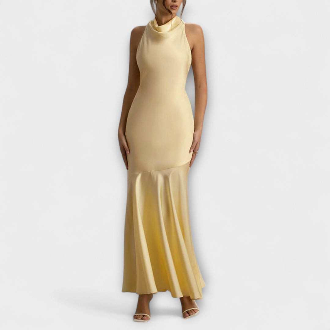 Lennon - Elegant Maxi Dress in Satin