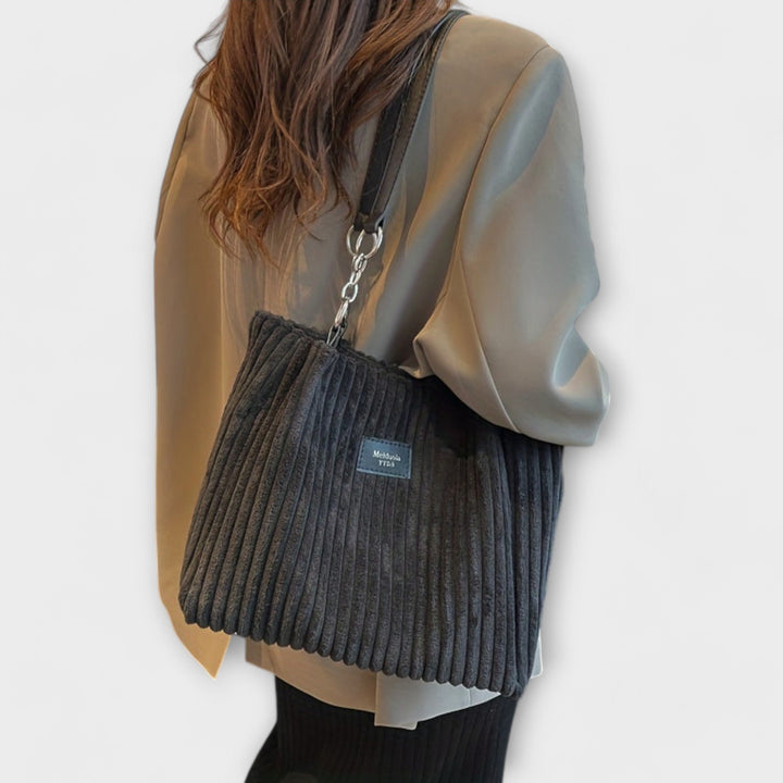 Clara | Soft Cord Shoulder Bag