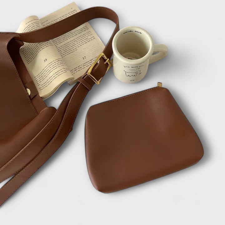 Clara | Elegant Leather Shoulder Bag